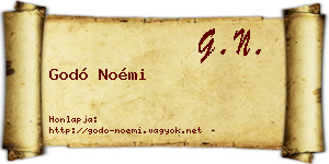 Godó Noémi névjegykártya