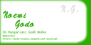noemi godo business card