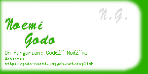 noemi godo business card